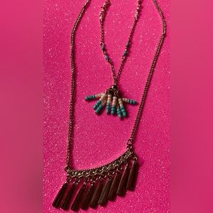 Necklace silver and turquoise